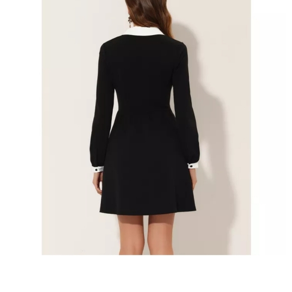 Reddolls Adam's Collared Skater Dress Black Sz.1X NWT - Picture 2 of 7